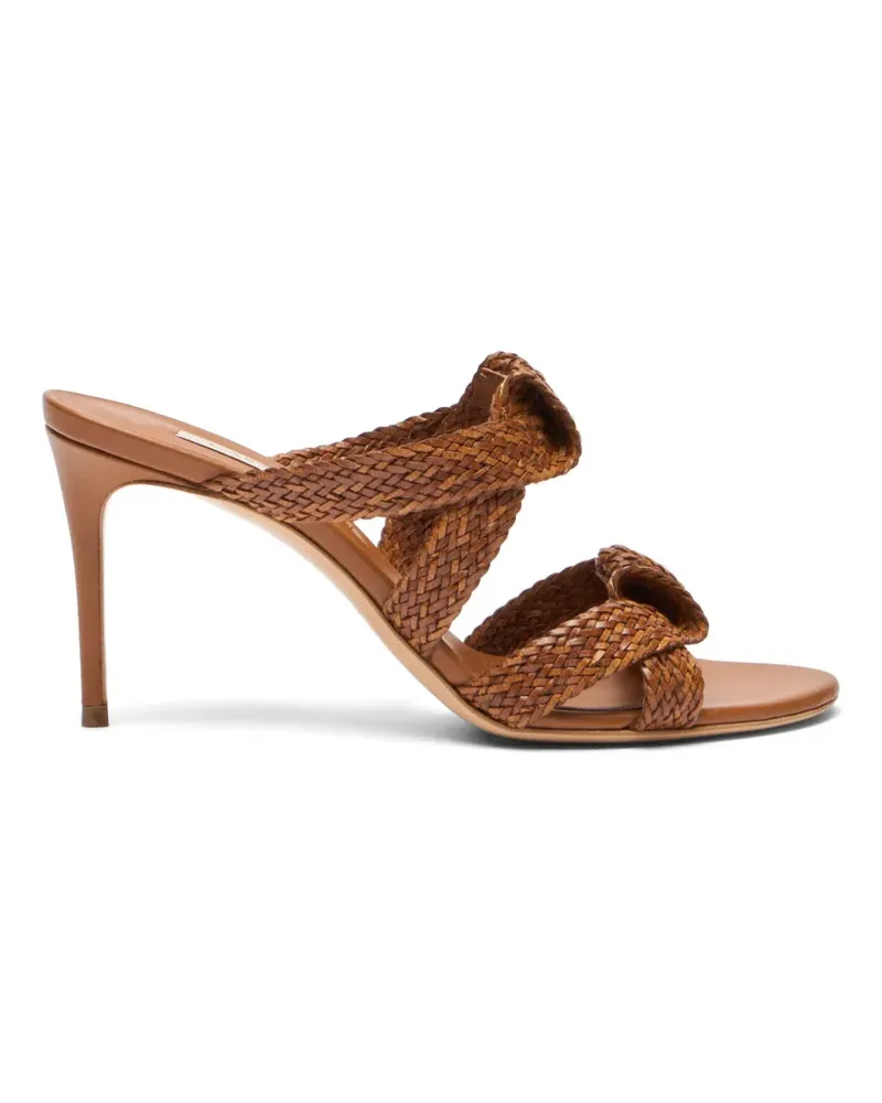 Casadei Julia Mariposa heeled mules - Braun Braun