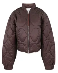 AGOLDE Gesteppte Jacke Rot