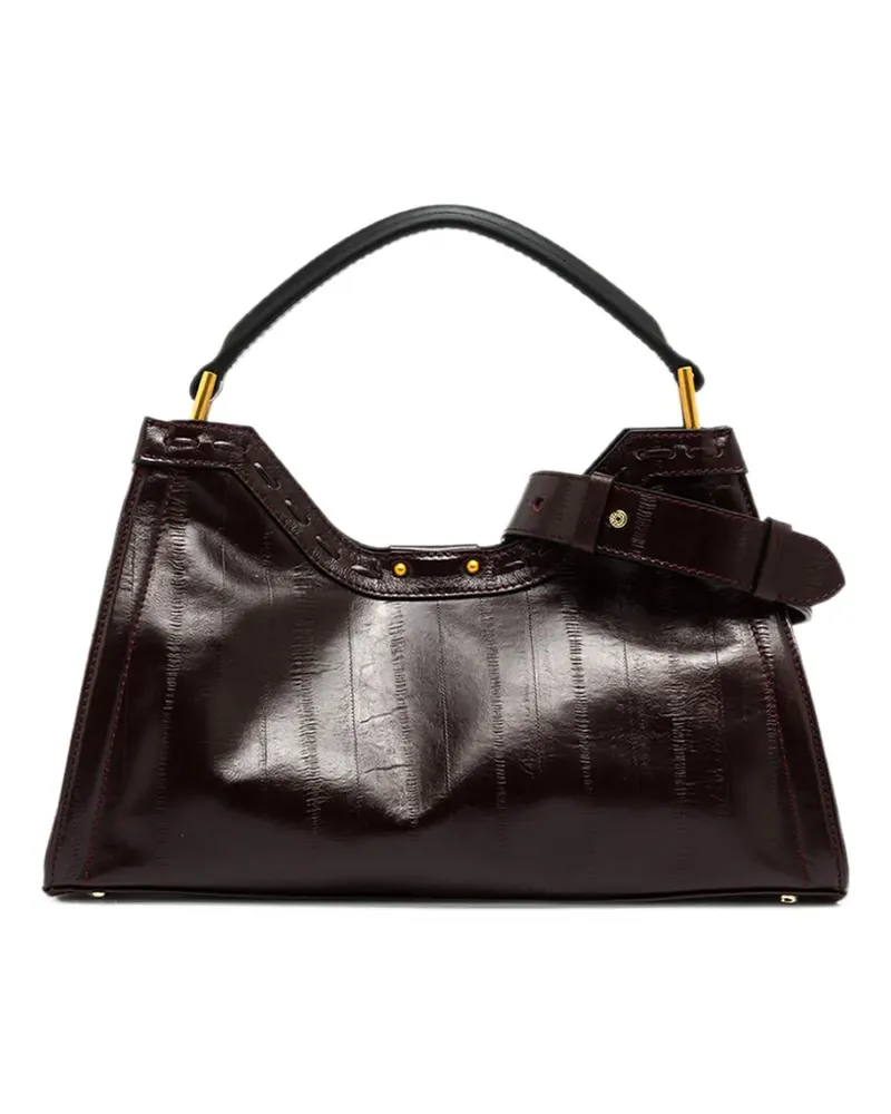 Gianni Chiarini Aurora Tote Bag mit Aalprint - Rot Rot
