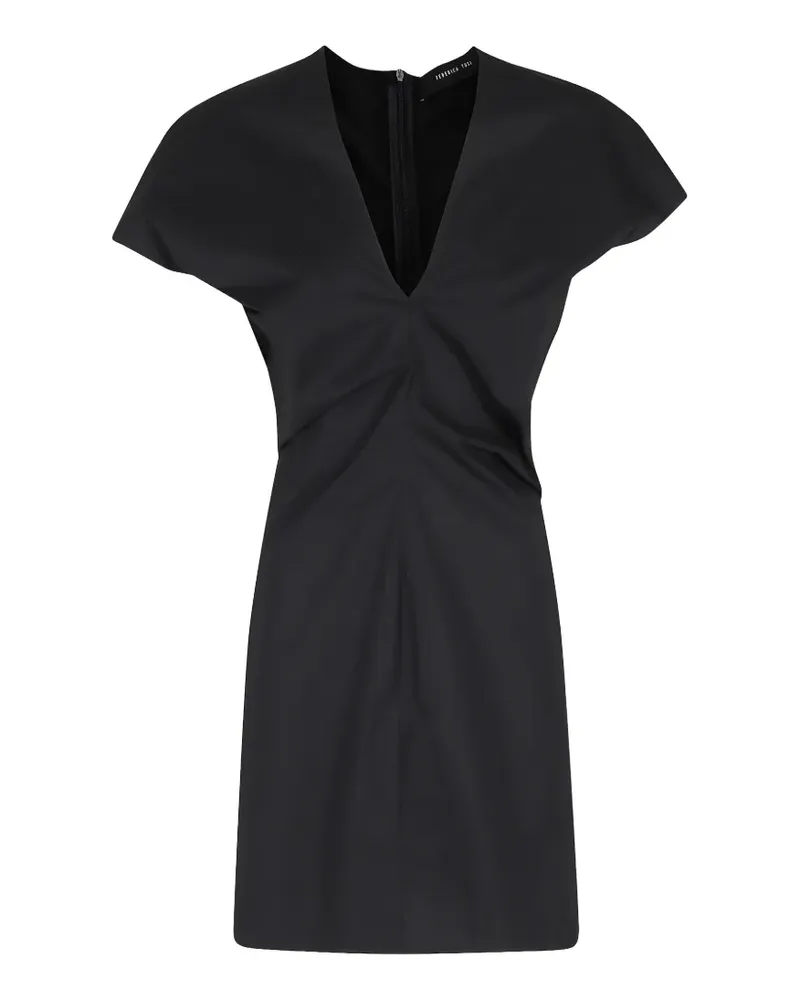 Federica Tosi draped mini dress - Schwarz Schwarz