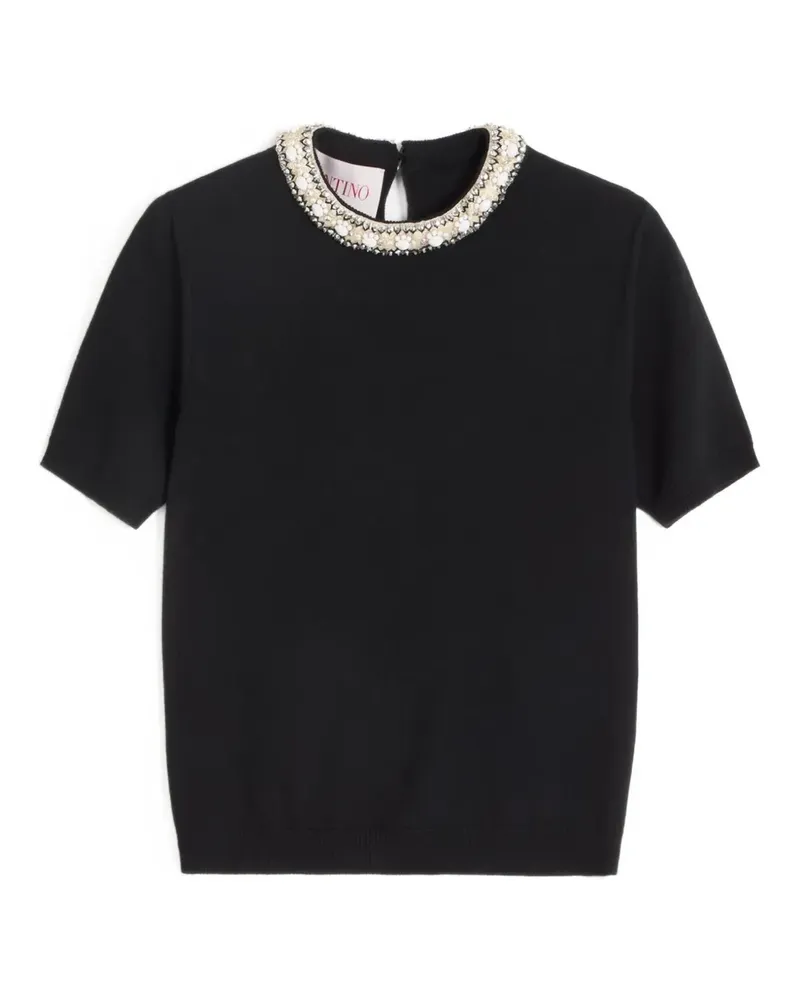 Valentino Garavani Bestickter Pullover - Schwarz Schwarz