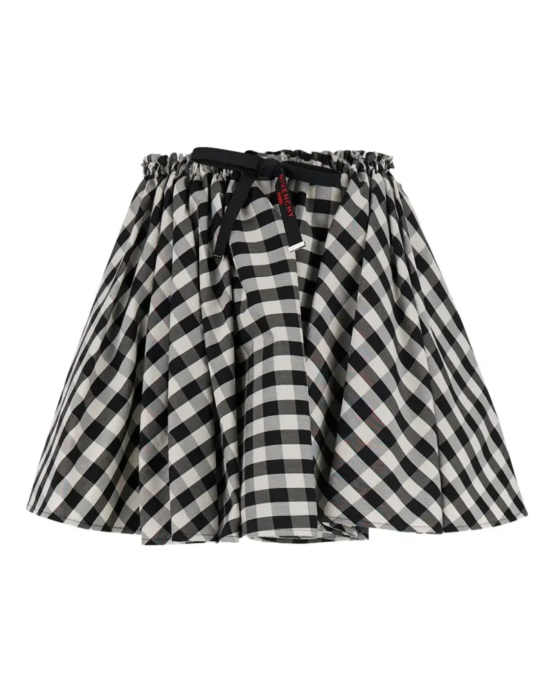 Givenchy mini pleated skirt in checked cotton - Weiß Weiß