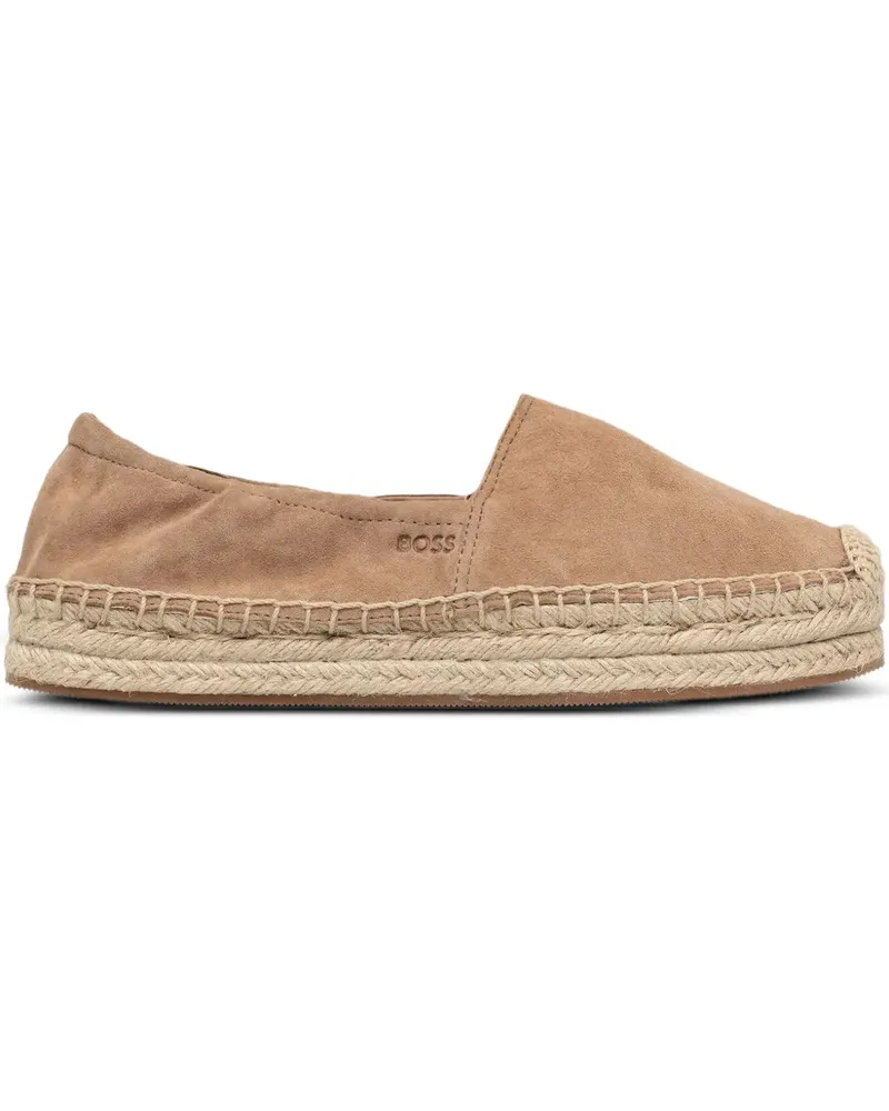 HUGO BOSS Espadrilles mit Plateau - Braun Braun