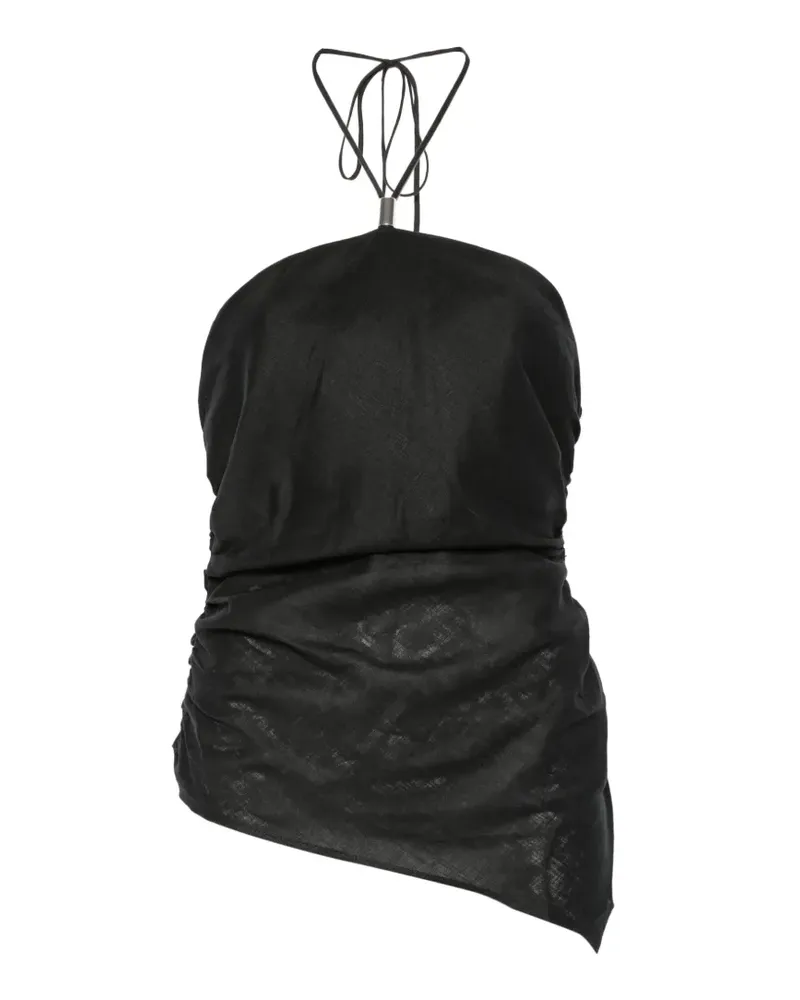 Semicouture halterneck top - Schwarz Schwarz