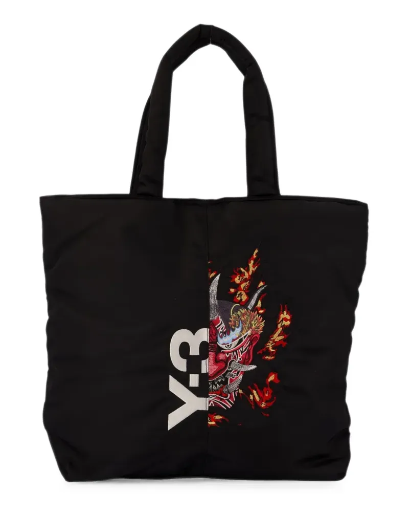 Y-3 Yaksha Tote Bag mit Print - Schwarz Schwarz