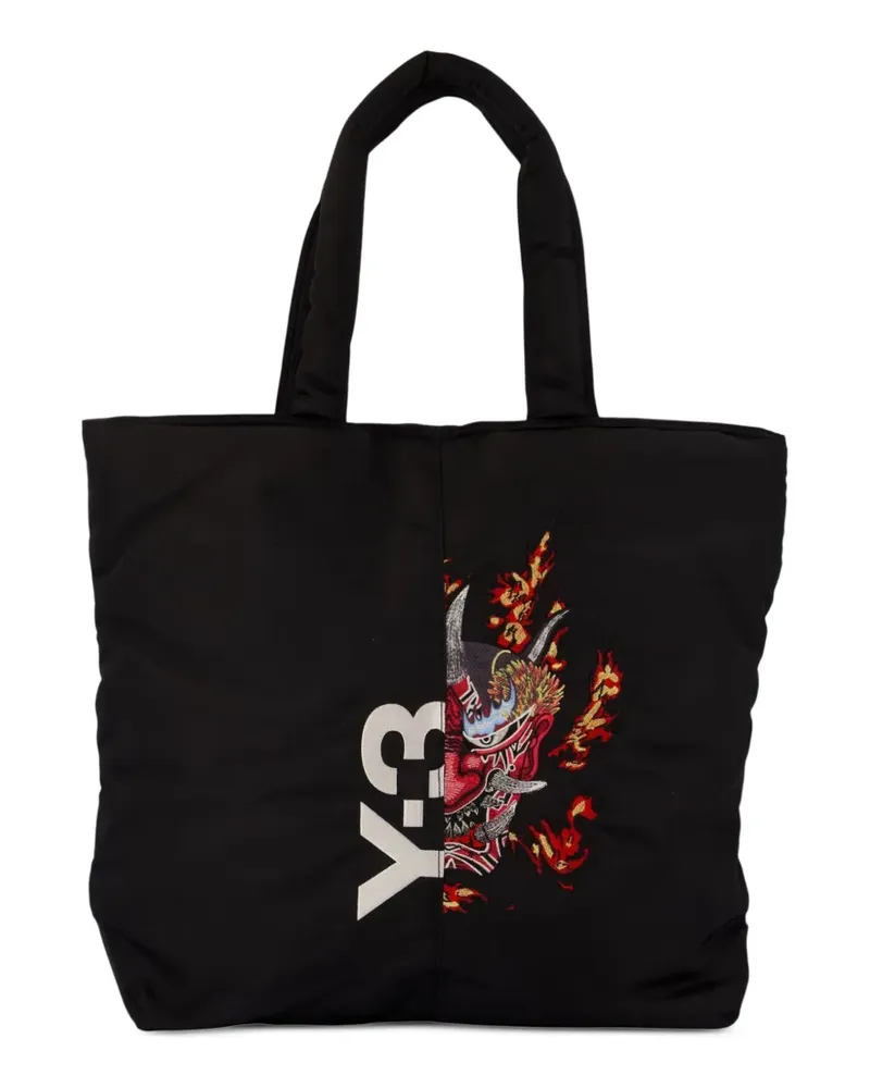Y-3 Yaksha Tote Bag mit Print - Schwarz Schwarz