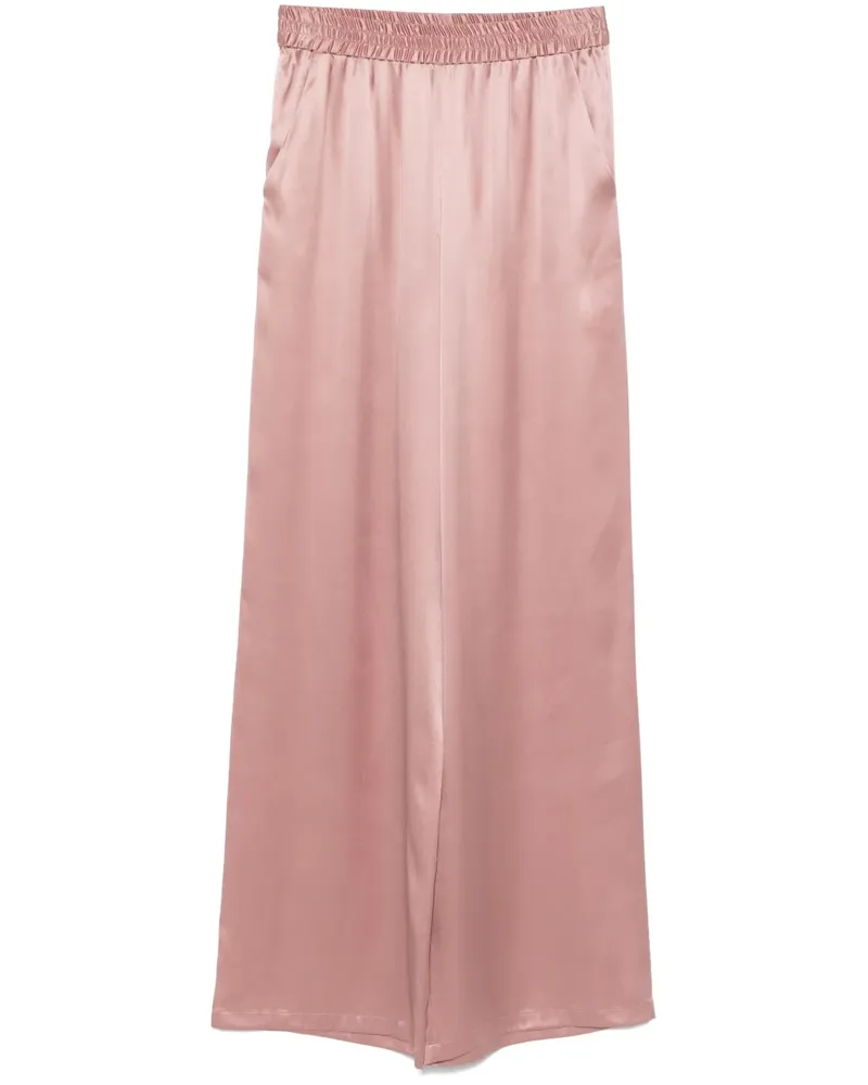 Eleventy Klassische Seidenhose - Rosa Rosa