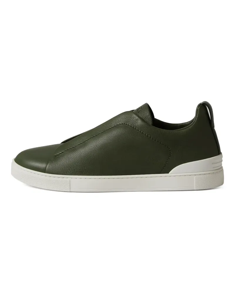Ermenegildo Zegna Triple-Stitch Sneakers - Grün Grün