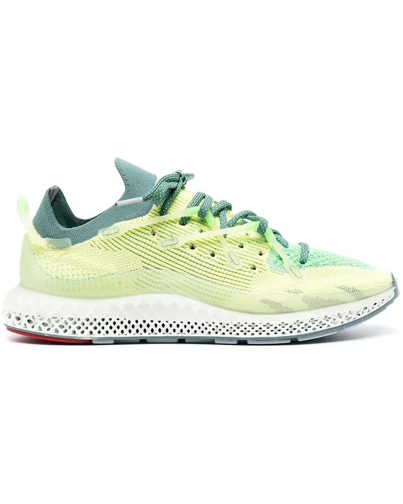 adidas Neonfarbene Sneakers in Strickoptik - Gelb Gelb