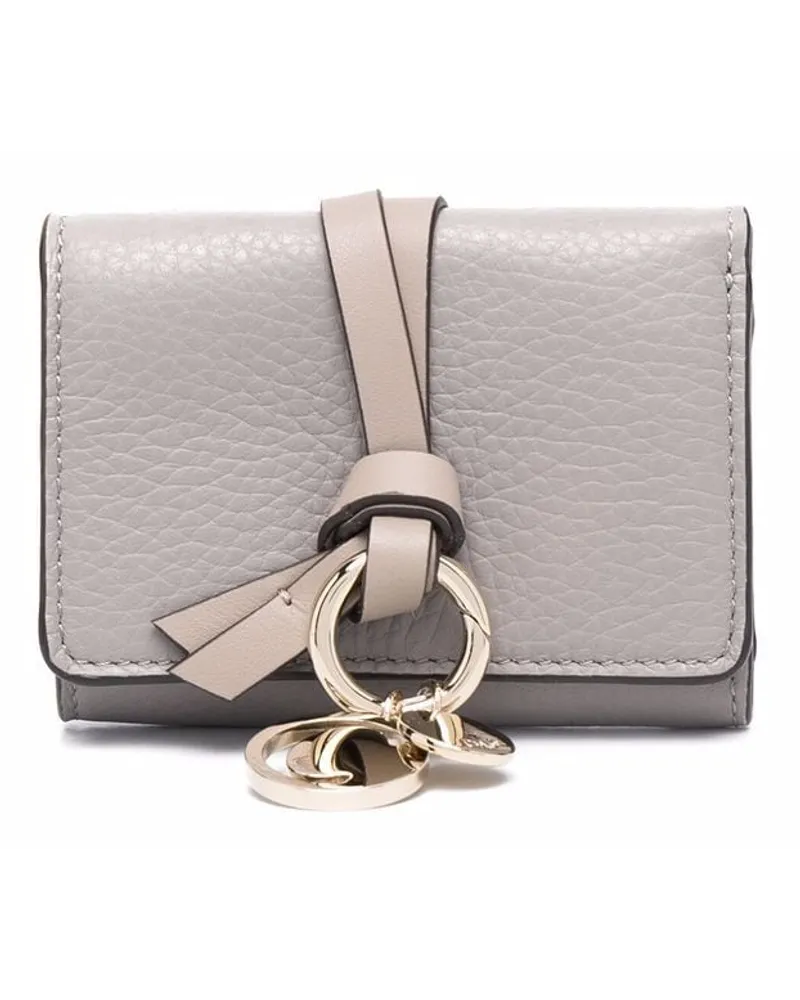 Chloé Alphabet Portemonnaie - Grau Grau