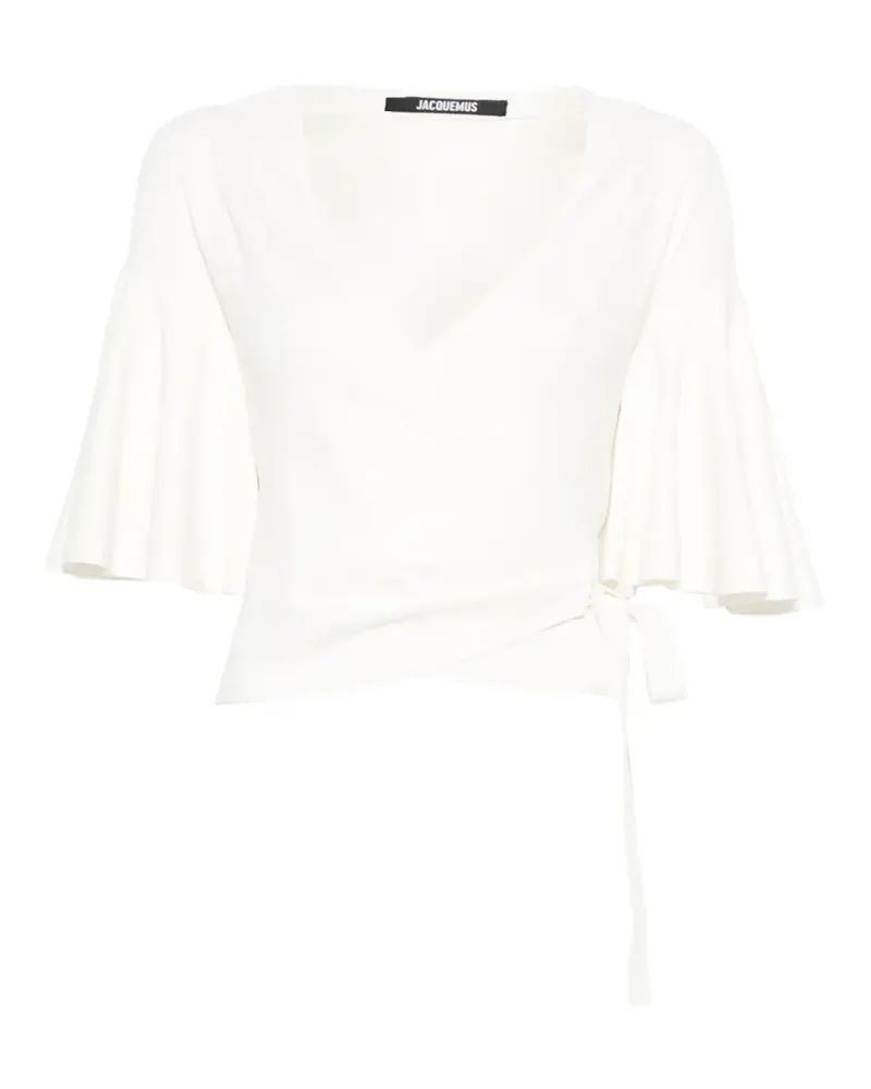 Jacquemus The Paysan ruffled top - Nude Nude