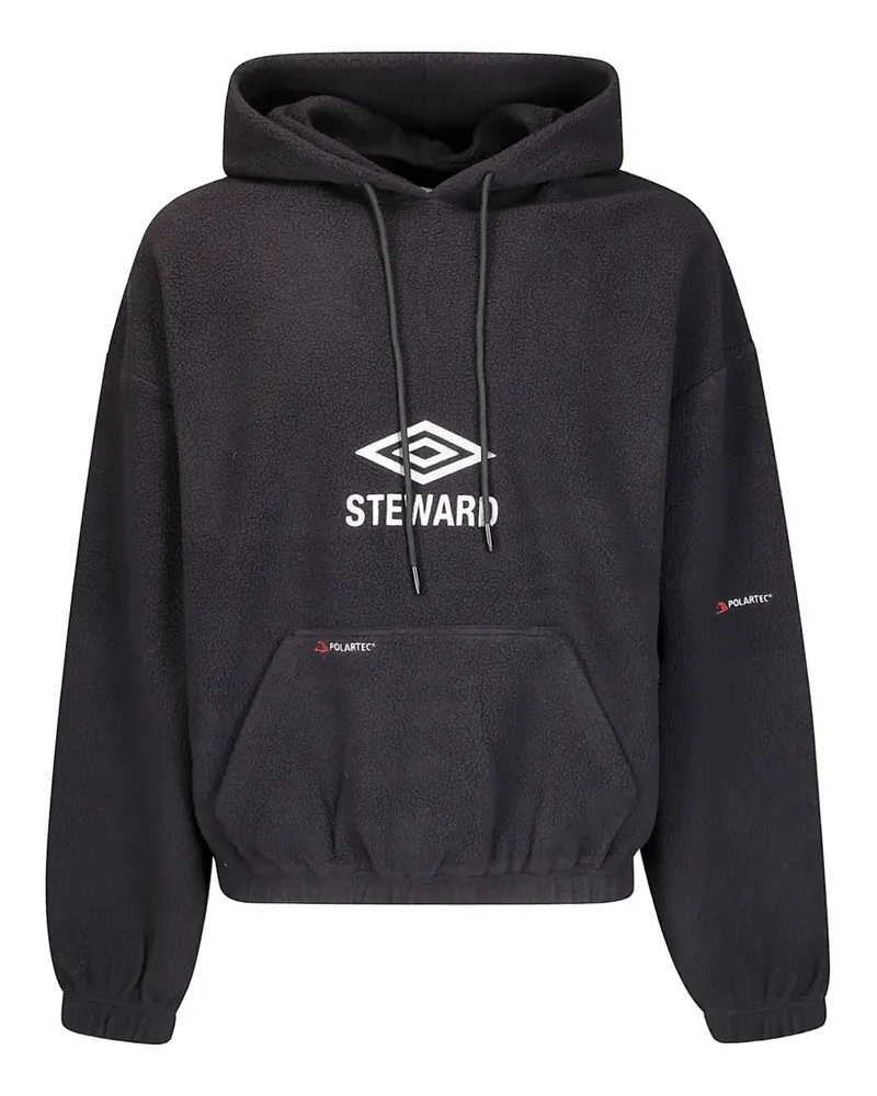 Umbro x Slam Jam Hoodie mit Logo-Tasche - Schwarz Schwarz