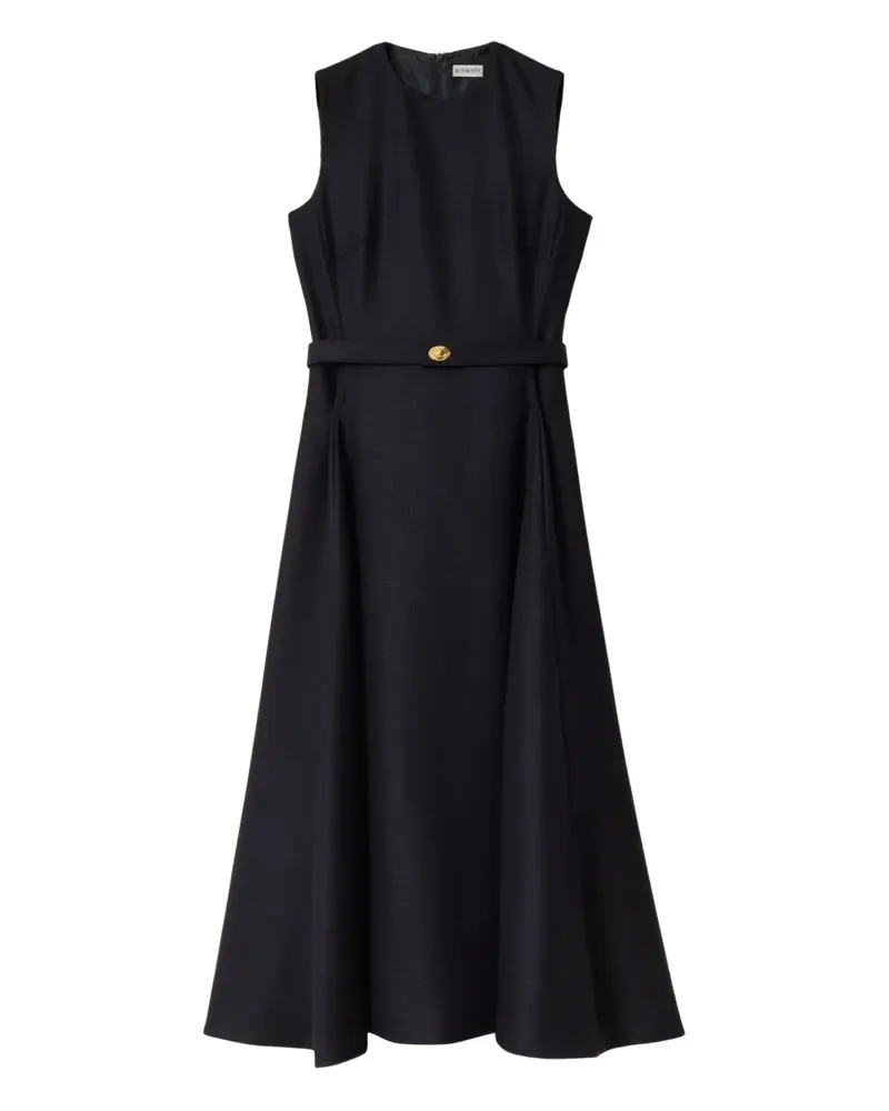 Burberry Kleid mit Karomuster - Schwarz Schwarz