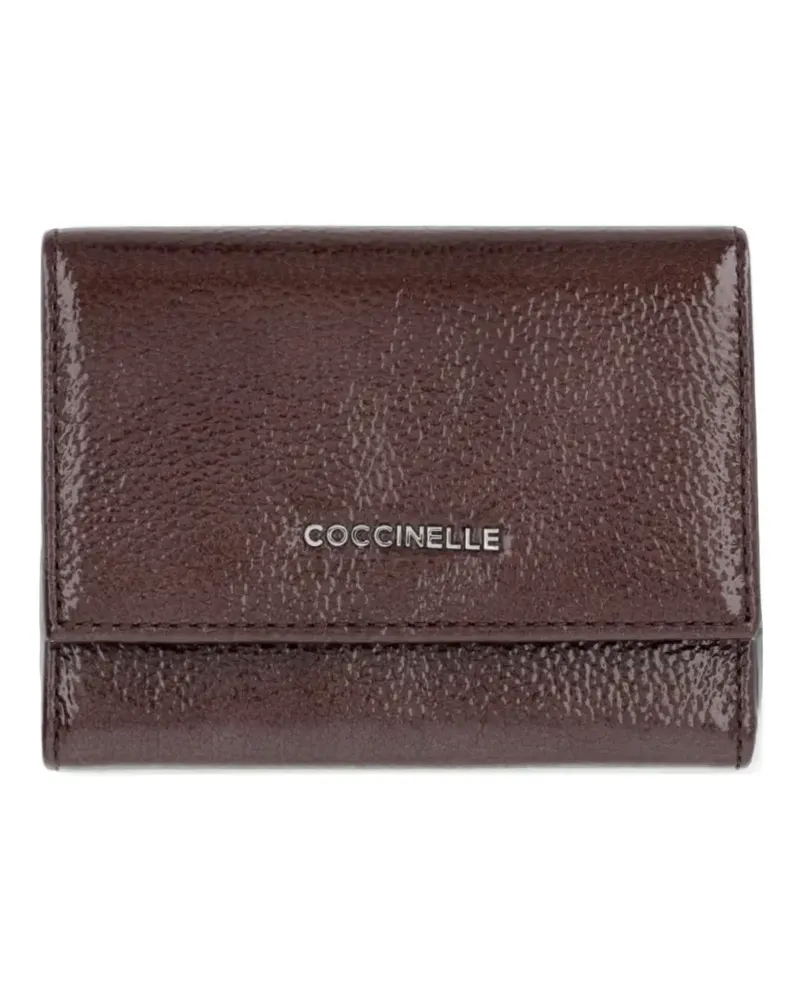 Coccinelle Portemonnaie aus Lackleder - Braun Braun
