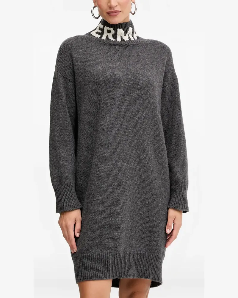 Ermanno Scervino turtleneck knitted mini dress - Grau Grau