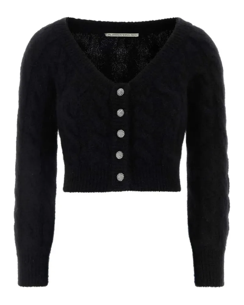 Alessandra Rich knitted cardigan - Schwarz Schwarz