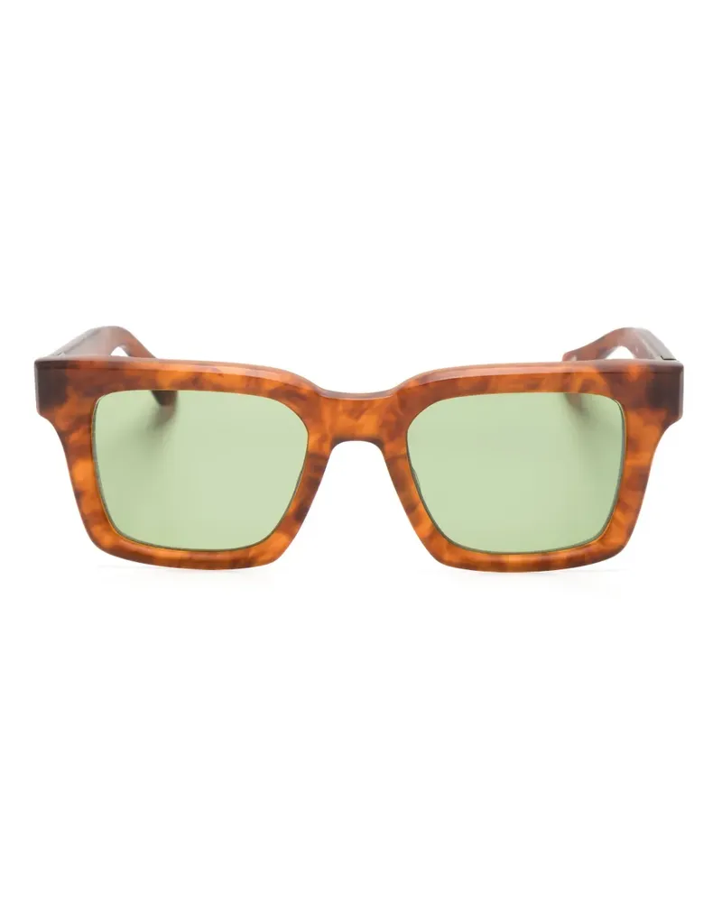 MATSUDA Eckige M1027 Sonnenbrille - Braun Braun