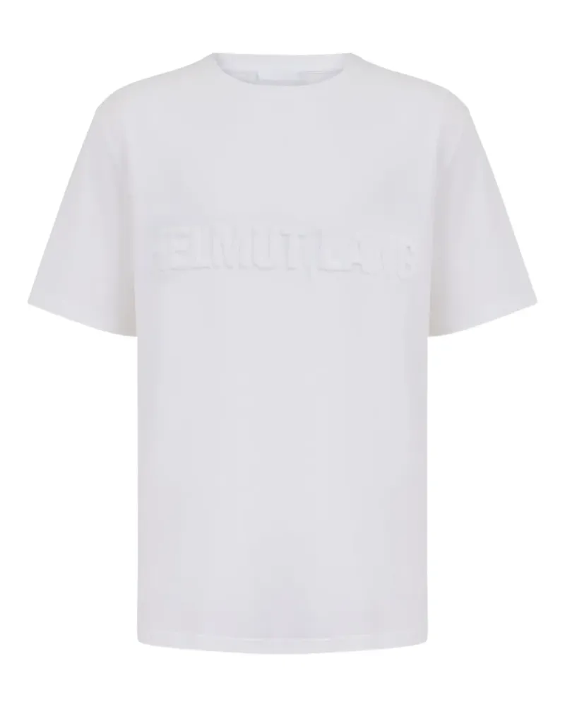 Helmut Lang T-Shirt mit Logo-Prägung - Weiß Weiß