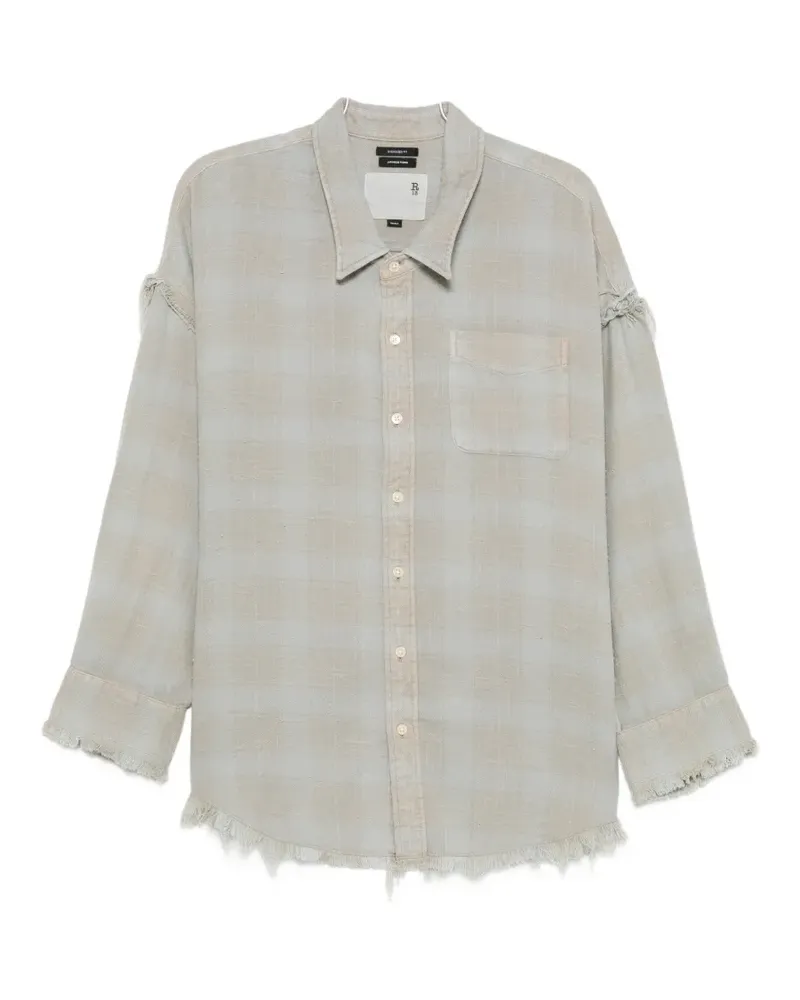 R13 long-sleeve buttoned shirt - Blau Blau