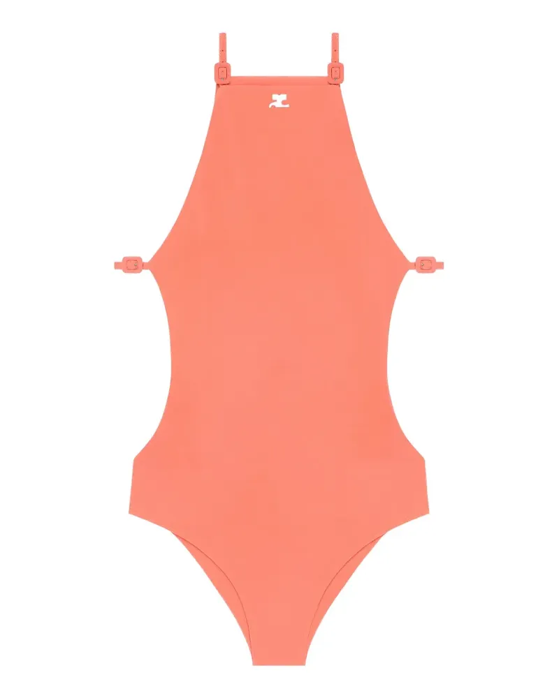 Courrèges Badeanzug mit Cut-Out - Orange Orange