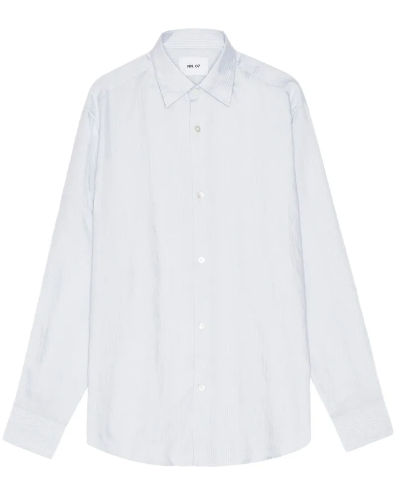 NN 07 Gestreiftes Hemd - Blau Blau