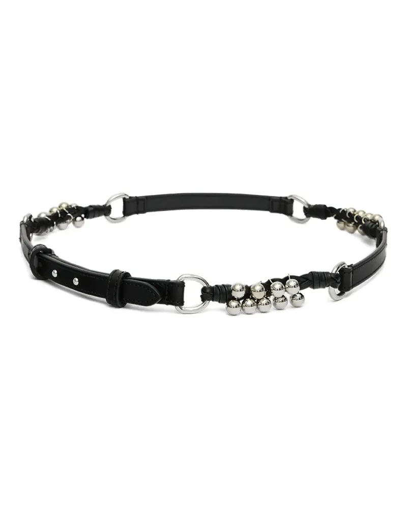 Isabel Marant Gürtel mit Perlen - Schwarz Schwarz