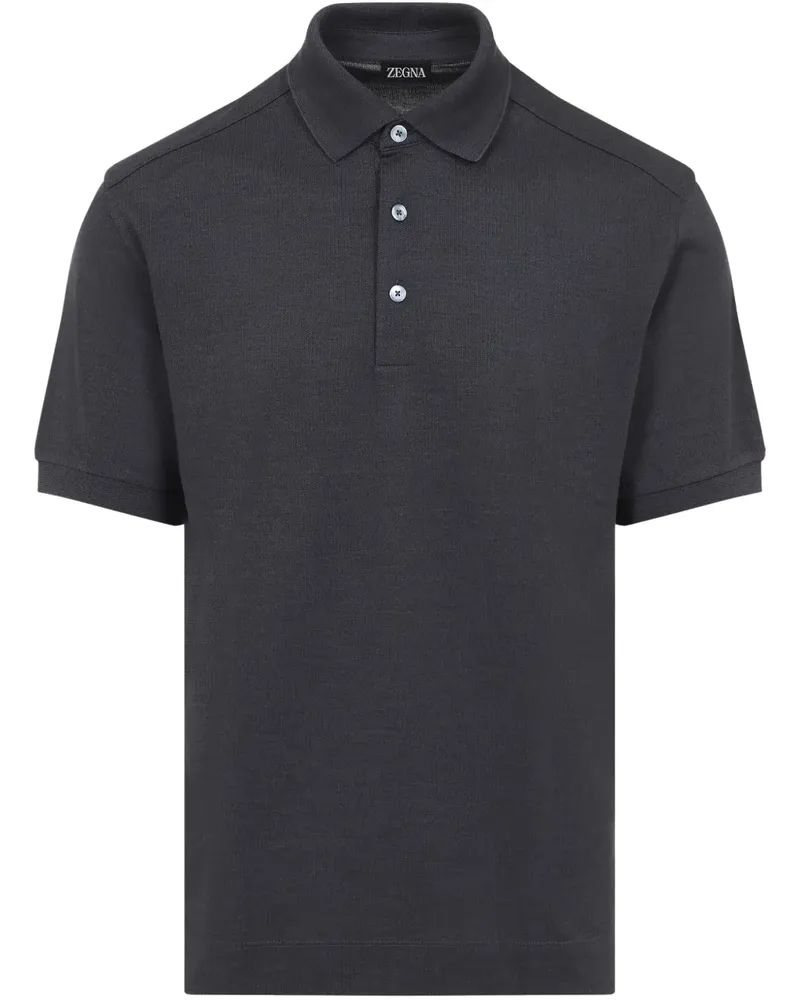 Ermenegildo Zegna Poloshirt mit kurzen Ärmeln - Grau Grau
