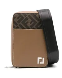 Fendi Handytasche mit FF-Jacquard Braun