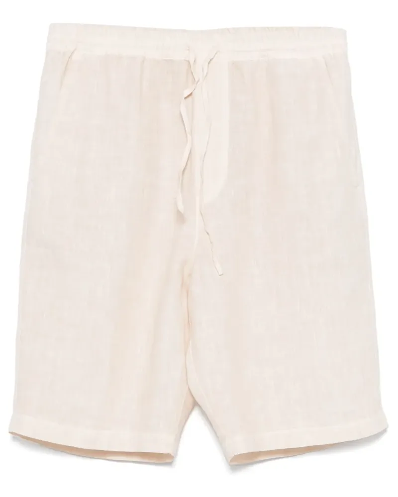 120% Lino Shorts aus Leinen - Nude Nude
