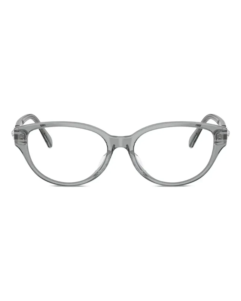 Swarovski Brille mit Kristallen - Grau Grau