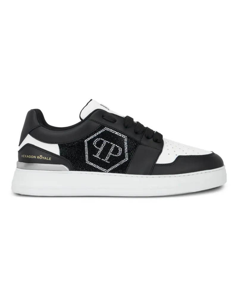 Philipp Plein Crystal Hexagon Sneakers - Schwarz Schwarz