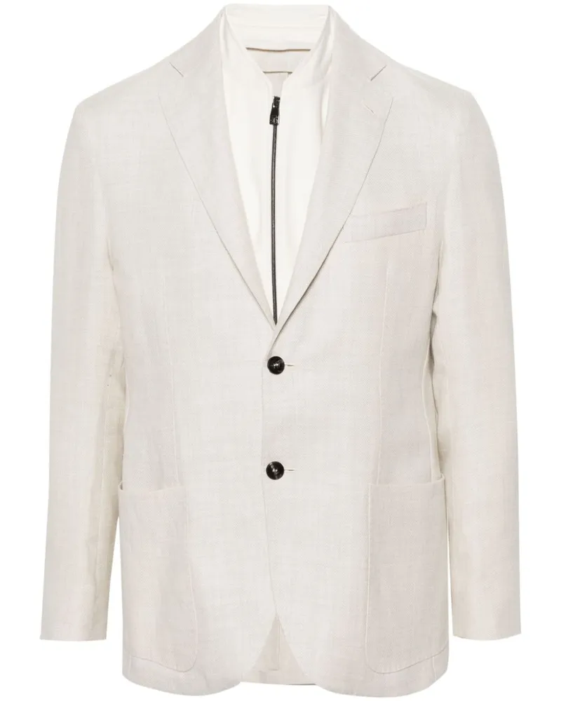 Corneliani Sakko im Layering-Look - Nude Nude