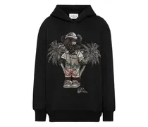 Hoodie mit Teddy-Palme - Schwarz