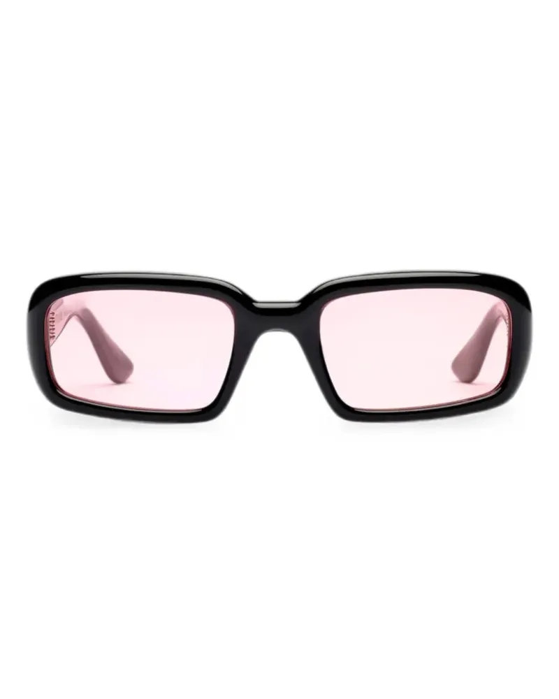 Port Tanger Eckige Mektoub Sonnenbrille - Schwarz Schwarz