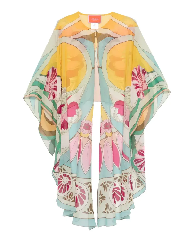 La DoubleJ floral cape - Gelb Gelb