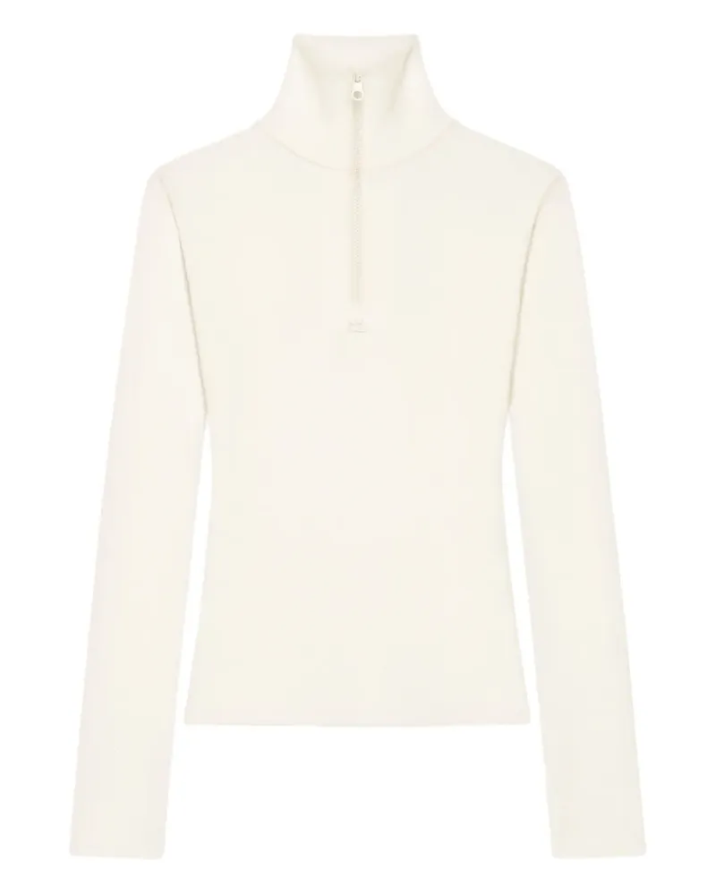 Courrèges Pullover mit Reißverschluss - Weiß Weiß