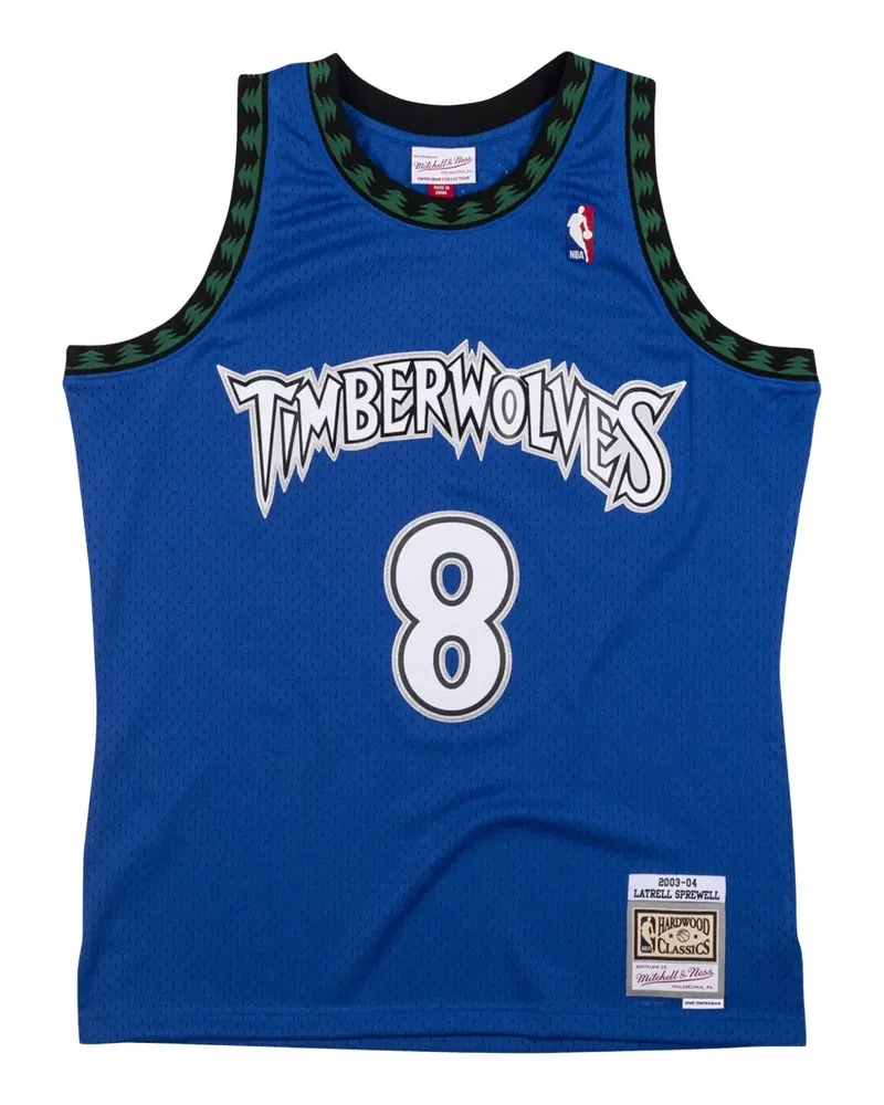 Mitchell & Ness Swingman Jersey "NBA Minnesota Timberwolves 2003 Latrell Sprewell" T-Shirt - Blau Blau