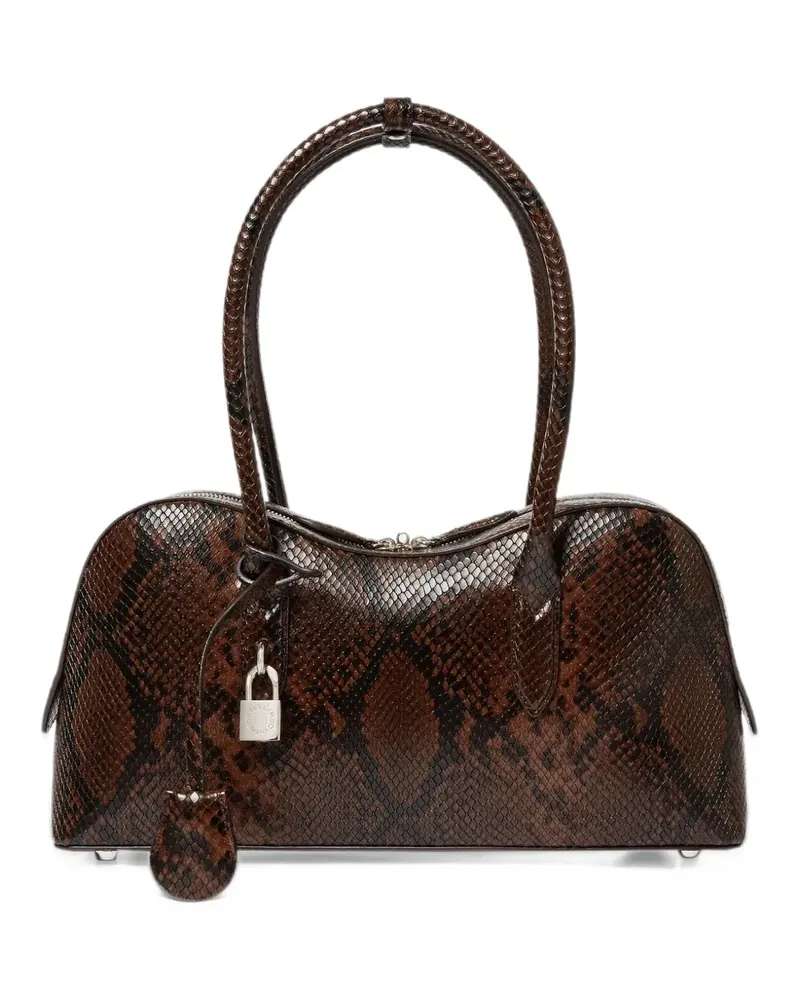 Stella McCartney Mittelgroße Padlock Schultertasche - Braun Braun