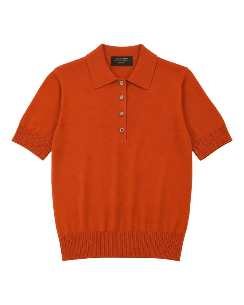 Gran Sasso short-sleeve polo shirt - Orange Orange