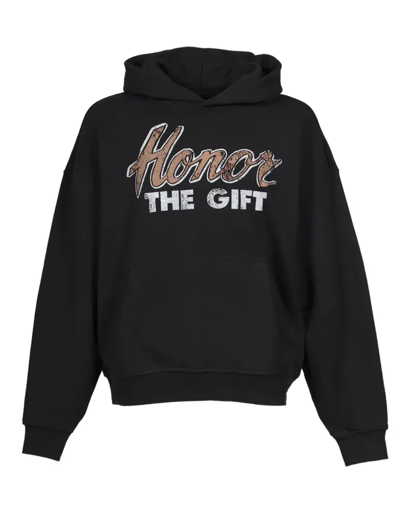 Honor The Gift Heart & Pride graphic-print hoodie - Schwarz Schwarz