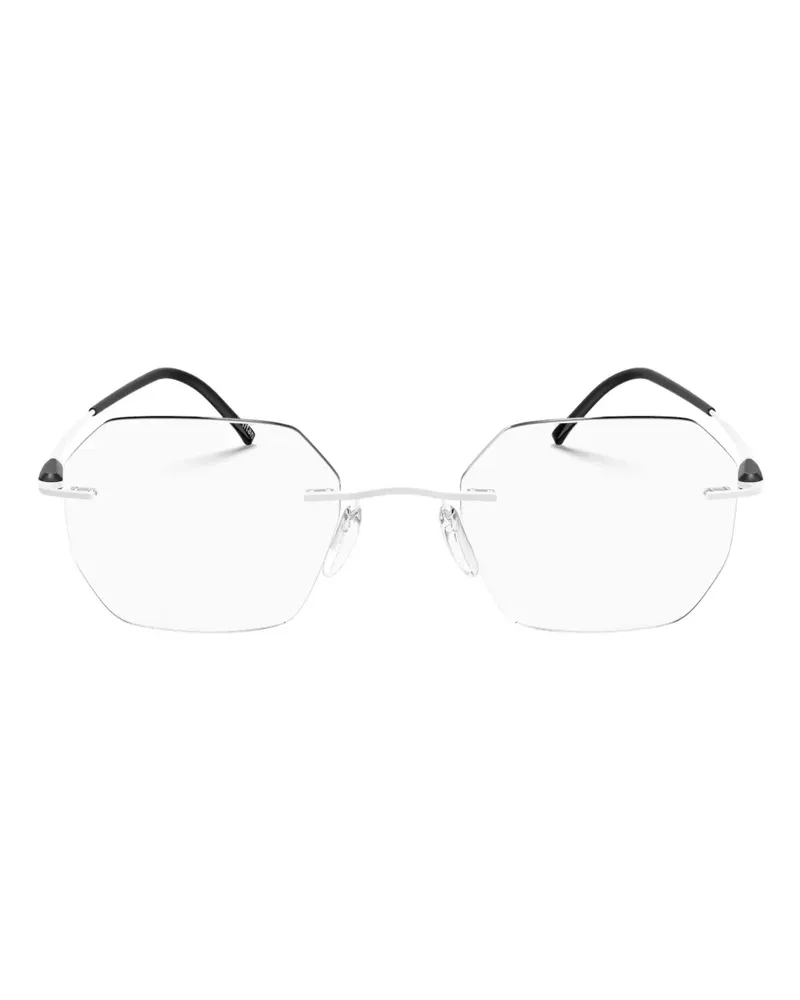 Silhouette Rahmenlose Brille - Weiß Weiß