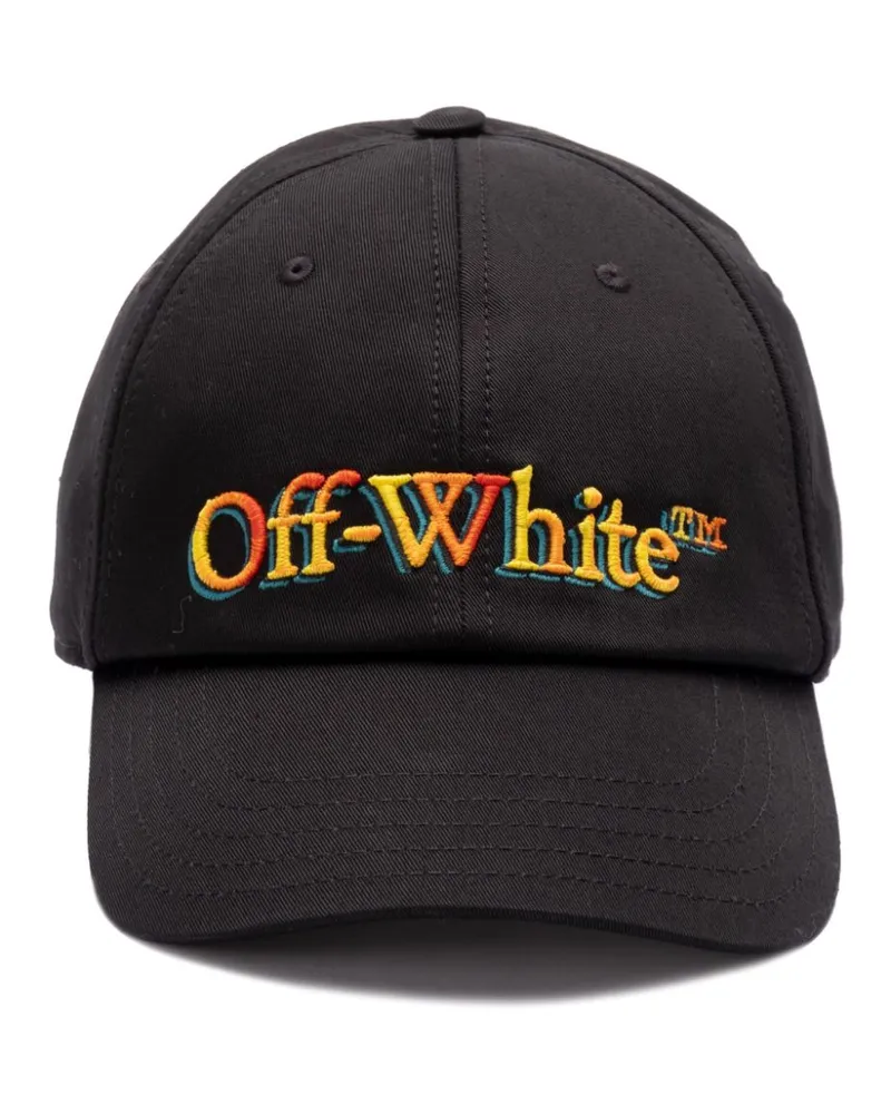 OFF-WHITE Baseballkappe mit Logo-Stickerei - Schwarz Schwarz