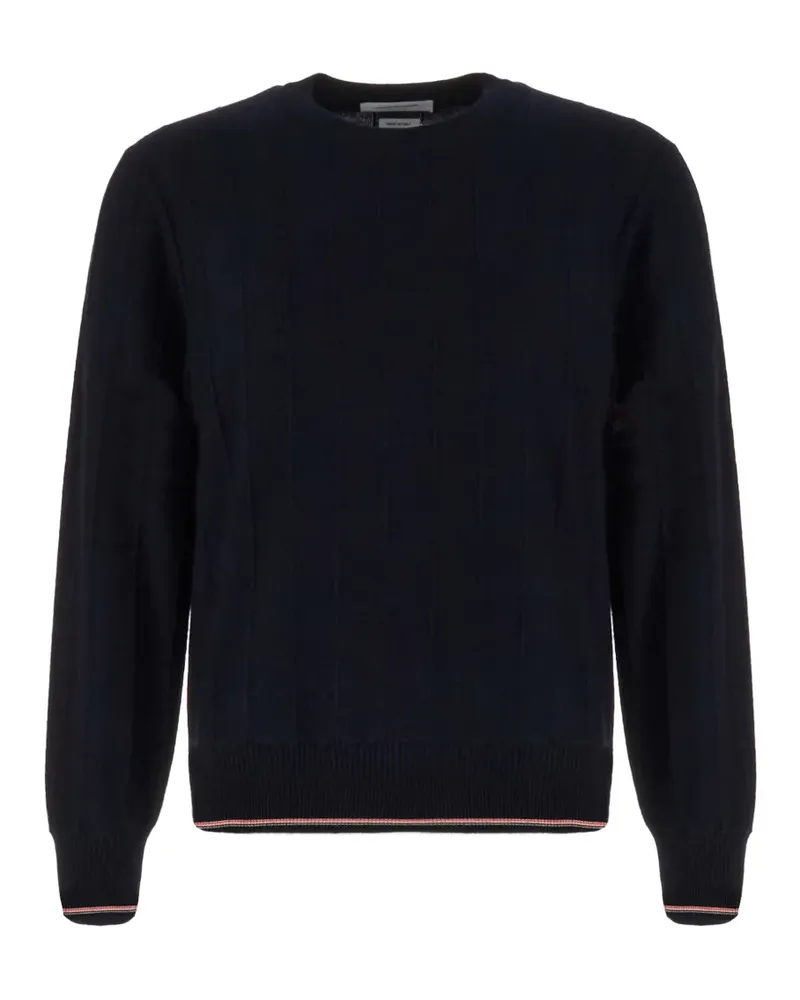 Thom Browne Gerippter Pullover - Blau Blau
