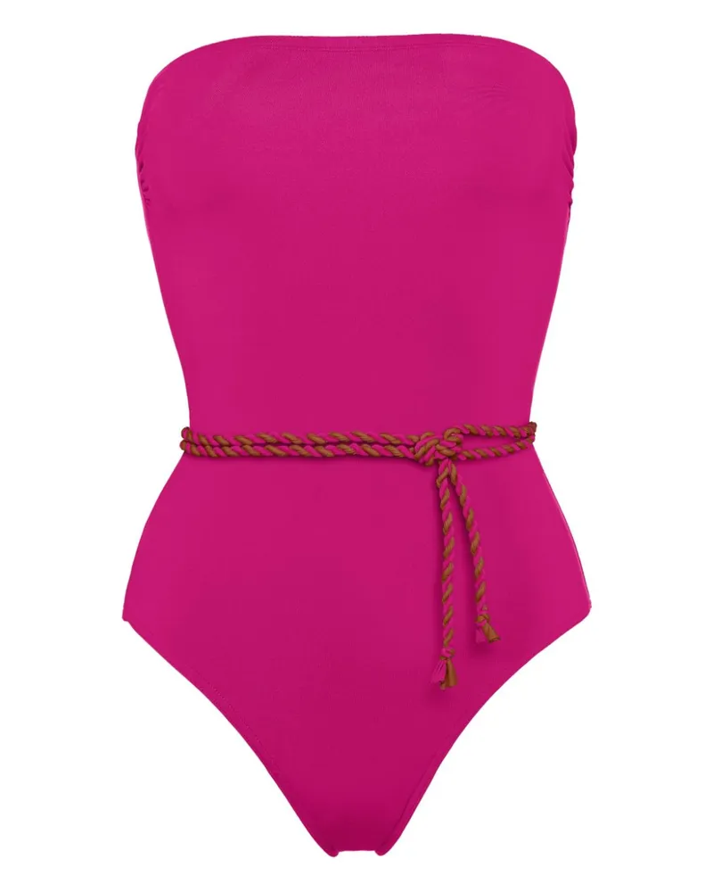 Eres Majorette Bustier-Badeanzug mit Bindegürtel - Rosa Rosa