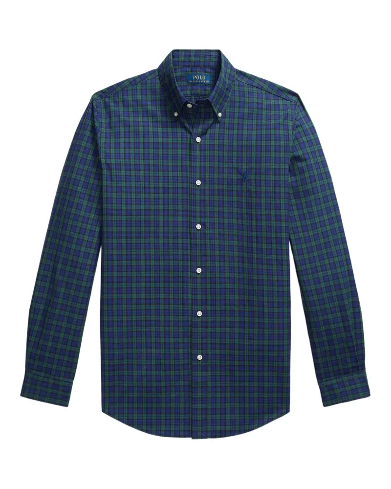 Ralph Lauren check-print button-down shirt - Blau Blau