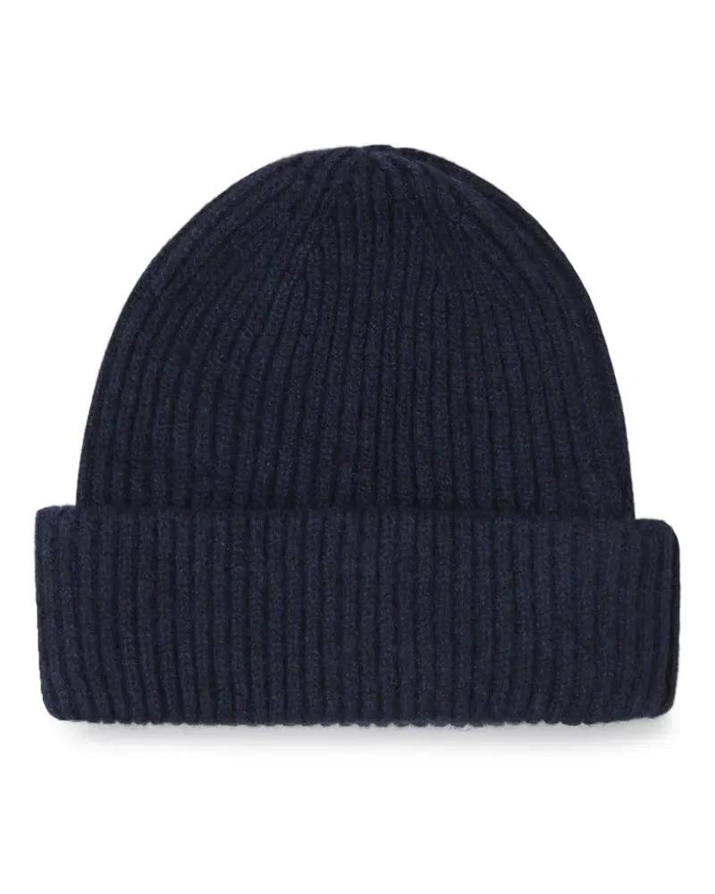Fedeli Beanie aus Kaschmir - Blau Blau