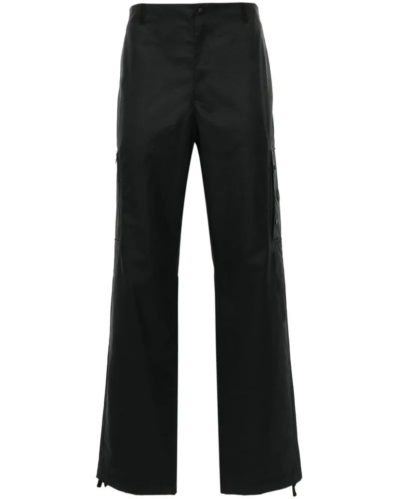 Moncler Cargohose mit Logo-Patch - Schwarz Schwarz