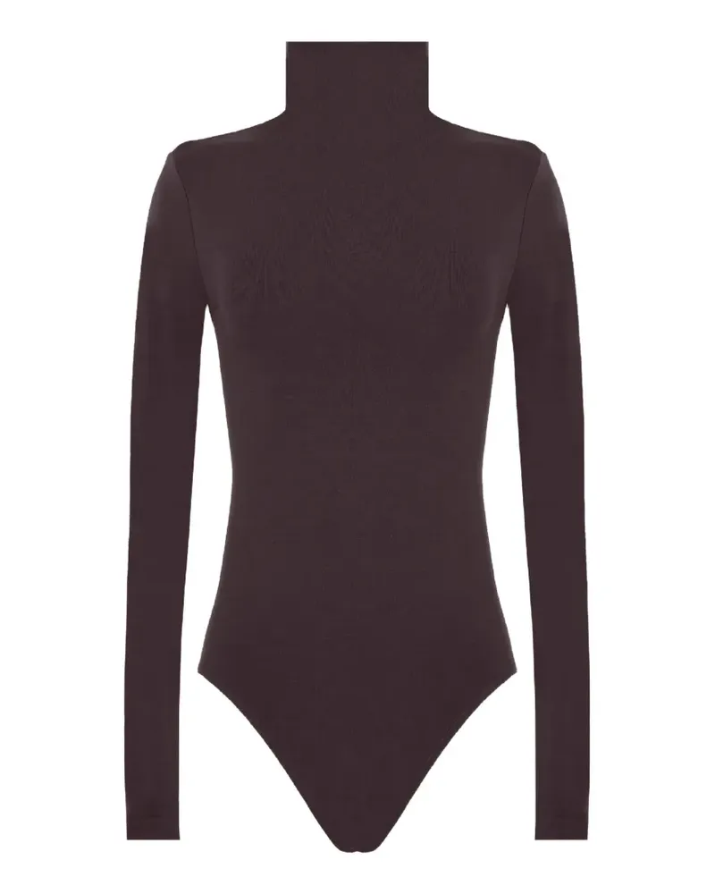 Wolford Nahtloser Body mit Stehkragen - Braun Braun