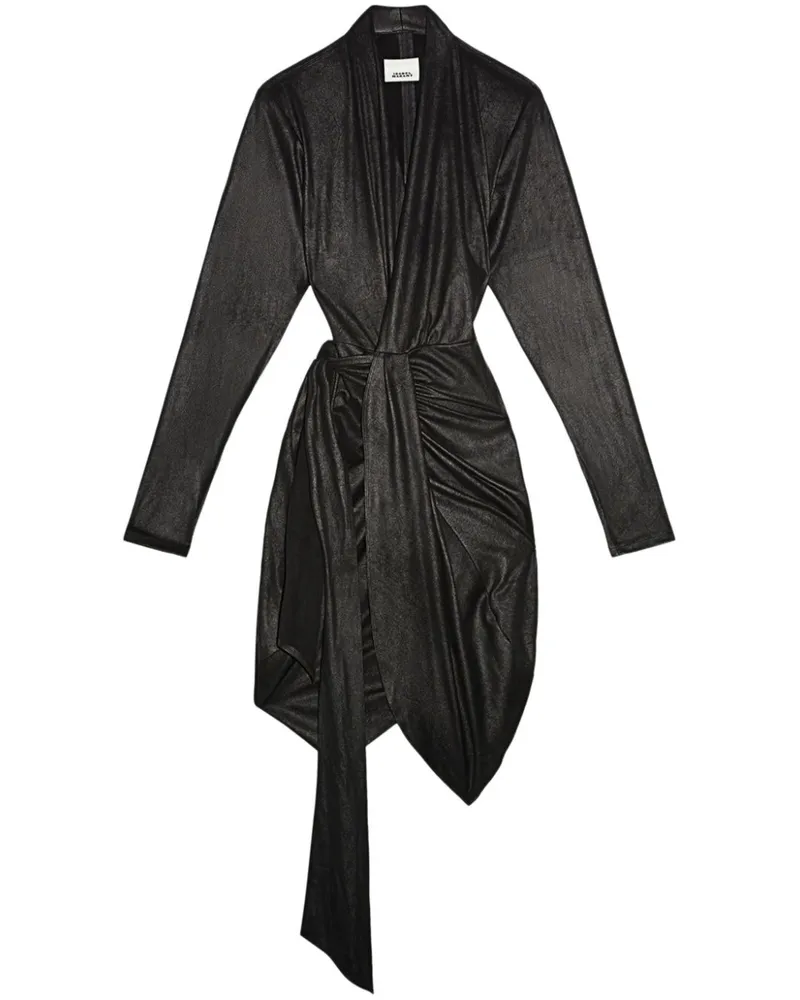 Isabel Marant Aleora Midikleid - Schwarz Schwarz