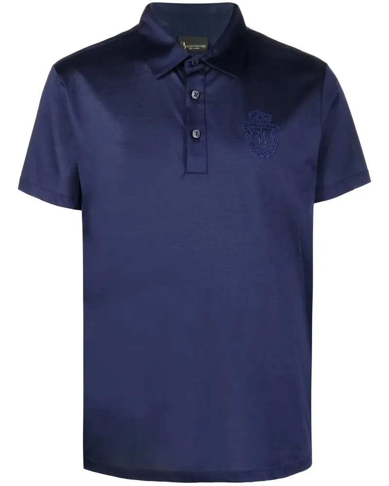 Billionaire Kurzärmeliges Poloshirt - Blau Blau